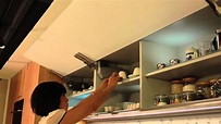禧式廚櫃 超大電動上掀櫃門 - YouTube