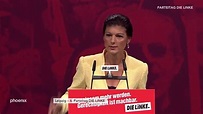 Parteitag Die Linke: Rede von Sahra Wagenknecht mit anschließender ...