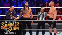 FULL MATCH - Brock Lesnar vs. Roman Reigns - Universal Title Match ...