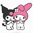 Kuromi and my melody | Kitty drawing, Hello kitty drawing, Hello kitty ...