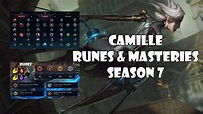 Camille Runes and Masteries Season 7 League of legends - YouTube