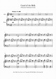 Carol of the Bells Sheet music for Flute - 8notes.com