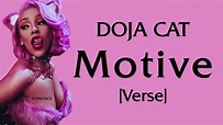 Doja Cat - Motive [Verse - Lyrics] - YouTube