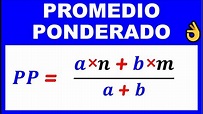 PROMEDIO PONDERADO - YouTube