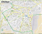 Mapa de Chiclayo | Perú | Mapas Detallados de Chiclayo (Santa María de ...