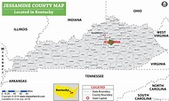 Jessamine County Map, Kentucky