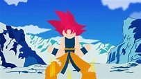 Stick nodes - Goku turns ssj blue - YouTube