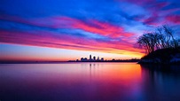 Sunset Cityscape 4K 5K Wallpapers | HD Wallpapers