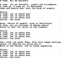 Baptist Hymnal, Christian Song: O Come, All Ye Faithful- lyrics with ...