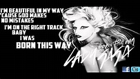 Lady Gaga - Born This Way [Karaoke/Instrumental] - YouTube