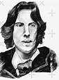 Pegatina «Oscar Wilde Dibujo» de rachelhillart | Redbubble
