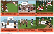 Revolutionary War Cartoon Storyboard by ashleighmettee