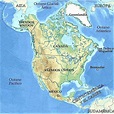 Mapa de América del norte | Paises y Capitales de Norteamérica ...