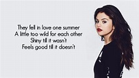 Selena Gomez - Look At Her Now (Lyrics) - YouTube