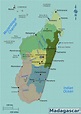 Map of Madagascar (Overview Map/Regions) : Worldofmaps.net - online ...
