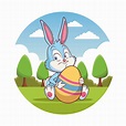 happy easter cartoon 656173 Vector Art at Vecteezy