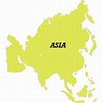 Mapa del de Asia Royalty Free Stock SVG Vector