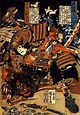 Kagehisa and Yoshitada wrestling - Utagawa Kuniyoshi - WikiArt.org