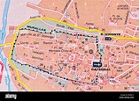 Mapa callejero de la ciudad española de Ávila Fotografía de stock - Alamy