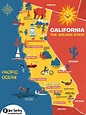 Illustrated Map of California - The Golden State | Jennifer Farley ...