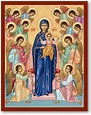 Blessed Virgin Mary Icons: Our Lady Queen of Angels Icon | Monastery Icons
