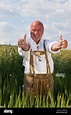 happy old man wearing traditional german costume with thumbs up Stock ...