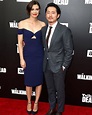 Lauren Cohan and Steven Yeun at #TWD event on October 23, 2016 in ...