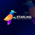 Premium Vector | Starling logo