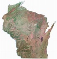 Wisconsin Lakes and Rivers Map - GIS Geography