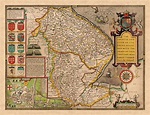 Old Map of Lincolnshire in 1611 by John Speed Lincoln - Etsy UK