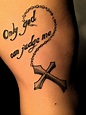 only god can judge me tattoo with cross - cheekytree