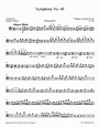 Wolfgang Amadeus Mozart Symphony 40 (Theme) Sheet Music Notes, Chords ...