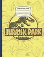 Composition Notebook: Jurassic Park Logo 9 Wide Ruled Paper Notebook ...