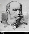 William I, German Emperor (1797-1888). Engraving, 1883. Portrait Stock ...