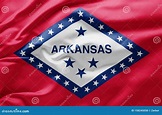 Waving State Flag of Arkansas - Vereinigte Staaten Von Amerika ...