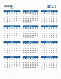 1821 Calendar (PDF, Word, Excel)