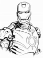 Iron Man Armor Suits Drawing Sketch Coloring Page