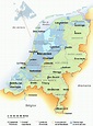 Mapa de Holanda - Mapa Físico, Geográfico, Político, turístico y Temático.