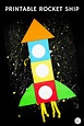 Printable Rocket Ship for Kids | Space crafts for kids, Space crafts ...