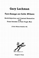 Two essays on Colin Wilson: World rejection and criminal romantics ...