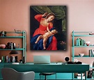 Artemisia Gentileschi Madonna and Child With Rosary 1651 Canvas Print ...