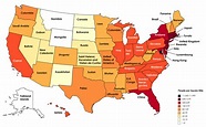 Map Of United States By Population - Wilow Kaitlynn