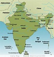 India major cities map - Map of major cities in India (Southern Asia ...