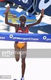 Margaret Okayo of Kenya finishes first in the New York City Marathon ...