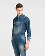 Zara Ripped Denim Dungarees in Blue for Men (Mid-blue) | Lyst