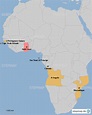 StepMap - Portuguese colonies - Landkarte für Afrika