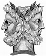 janus: one face looks to the furture and the other to the past ...