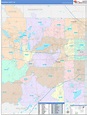 Waukesha County, WI Wall Map Color Cast Style by MarketMAPS - MapSales