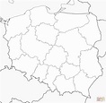 Desenho de Mapa da Polónia para colorir | Desenhos para colorir e ...
