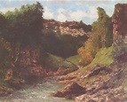 Gustave Courbet Rocky Landscape Oil Painting